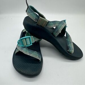 Chaco’s  Kids’ Z/1 EcoTread Marled Pine Striped Sandals Size 2
